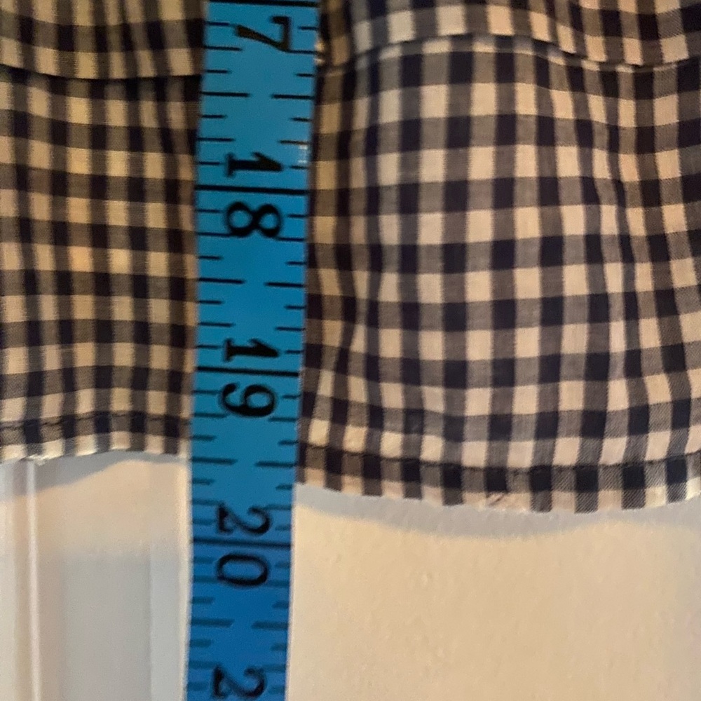 Madewell Embroidered Cotton Gingham Skirt, size Medium - Picture 7 of 7